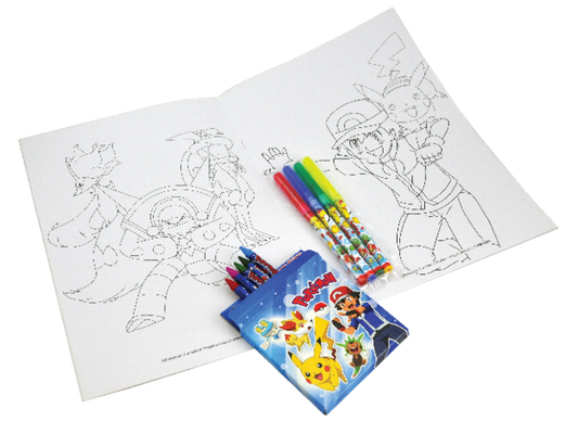 Coloring Book with color set   : Wax Crayons set