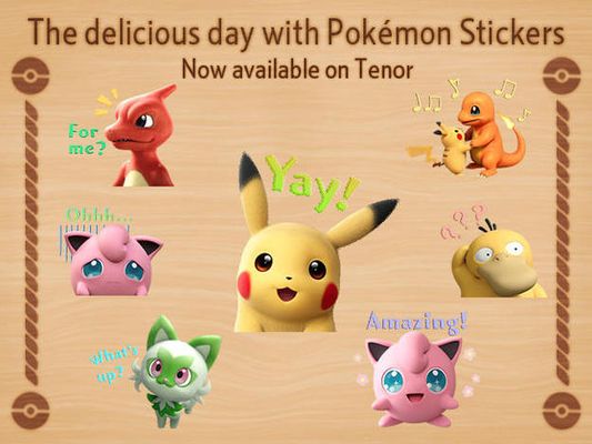 สติกเกอร์ "The delicious day with Pokémon" เปิดให้ใช้งานได้แล้วบน Tenor!