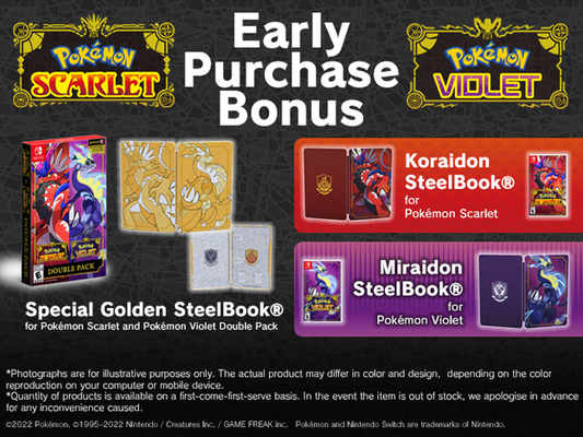 ของแถมพิเศษจำนวนจำกัดสำหรับผู้สั่งซื้อเกม "Pokémon Scarlet" และ "Pokémon Violet" ล่วงหน้า